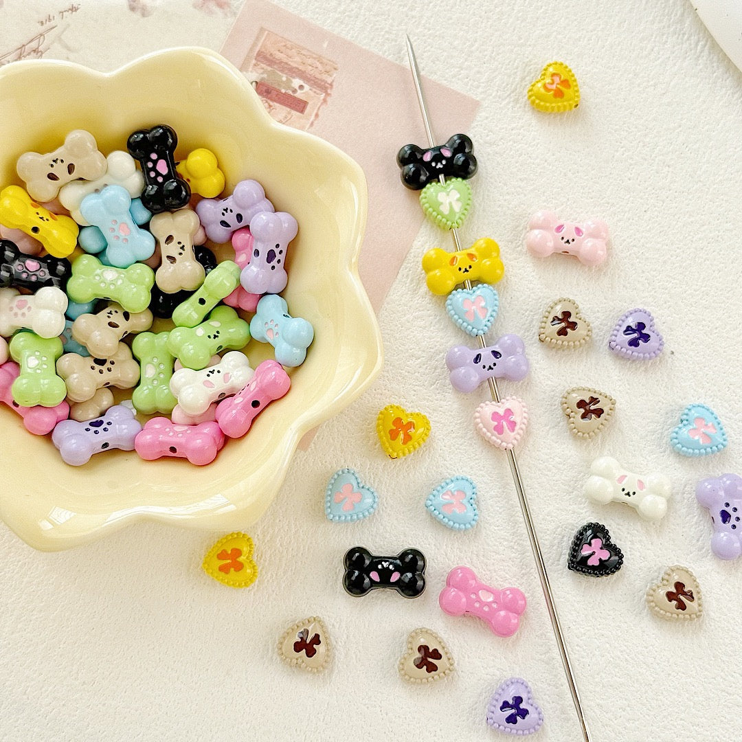Ari-A10-Hand-painted Metal Beads