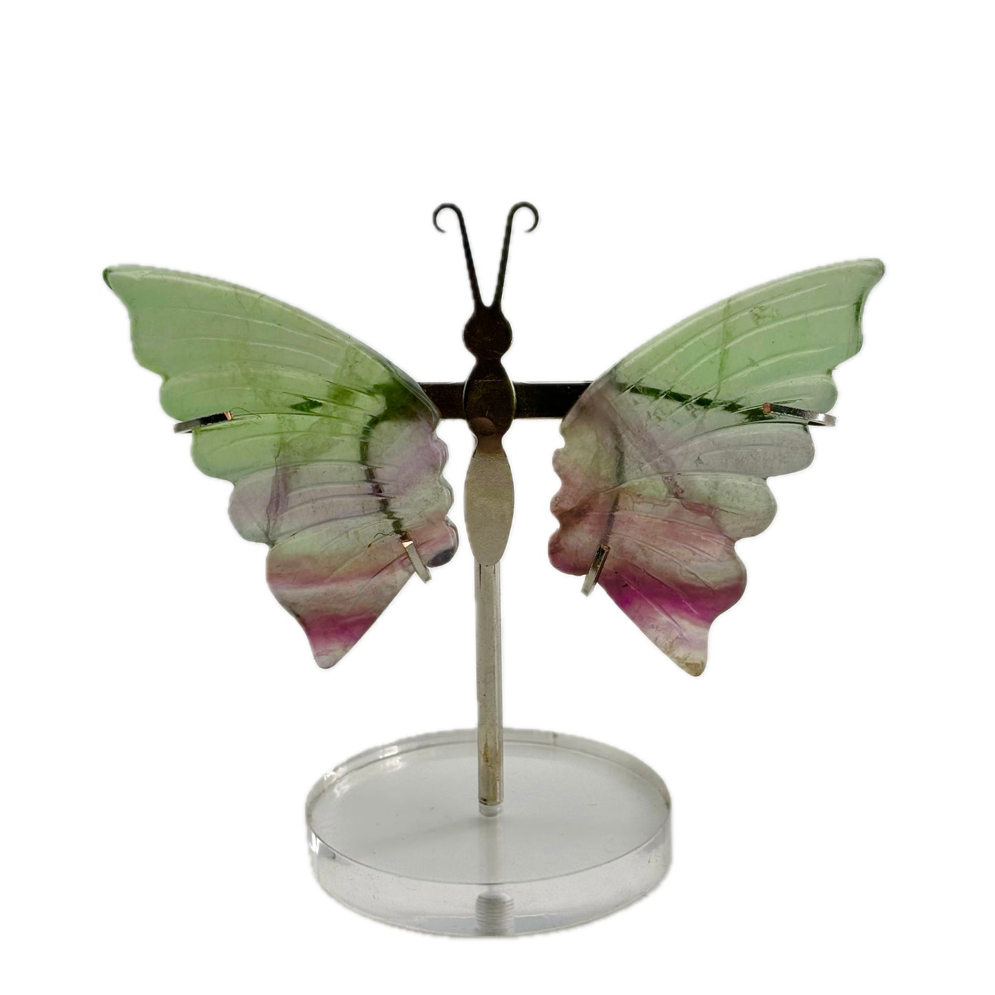 Ala de mariposa de fluorita cristalina de $6/PC