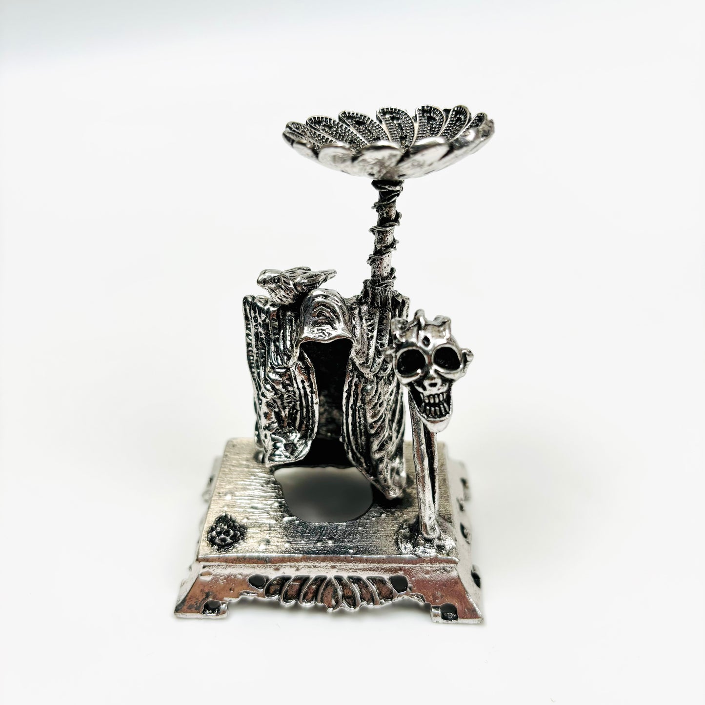 $8.5/1 pieza Base de cristal de cabeza de fantasma dorada, Base de cristal de cabeza de fantasma de oro rosa, Base de cristal de cabeza de fantasma plateada, base de esfera de cristal.