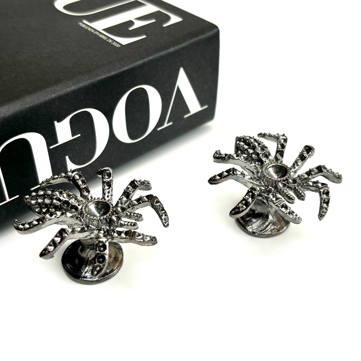 $2,3/1 pieza Base de cristal de araña gris plateado, base de esfera de cristal.
