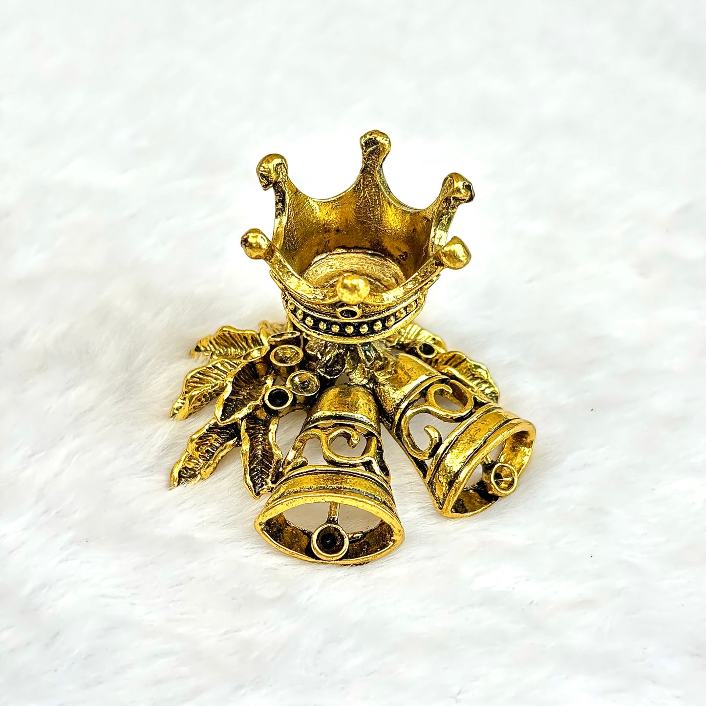 $3/1 pieza Base de cristal de campana de anillo dorado brillante, Base de cristal de campana de anillo plateado, Base de cristal de campana de anillo de bronce, base de esfera de cristal.