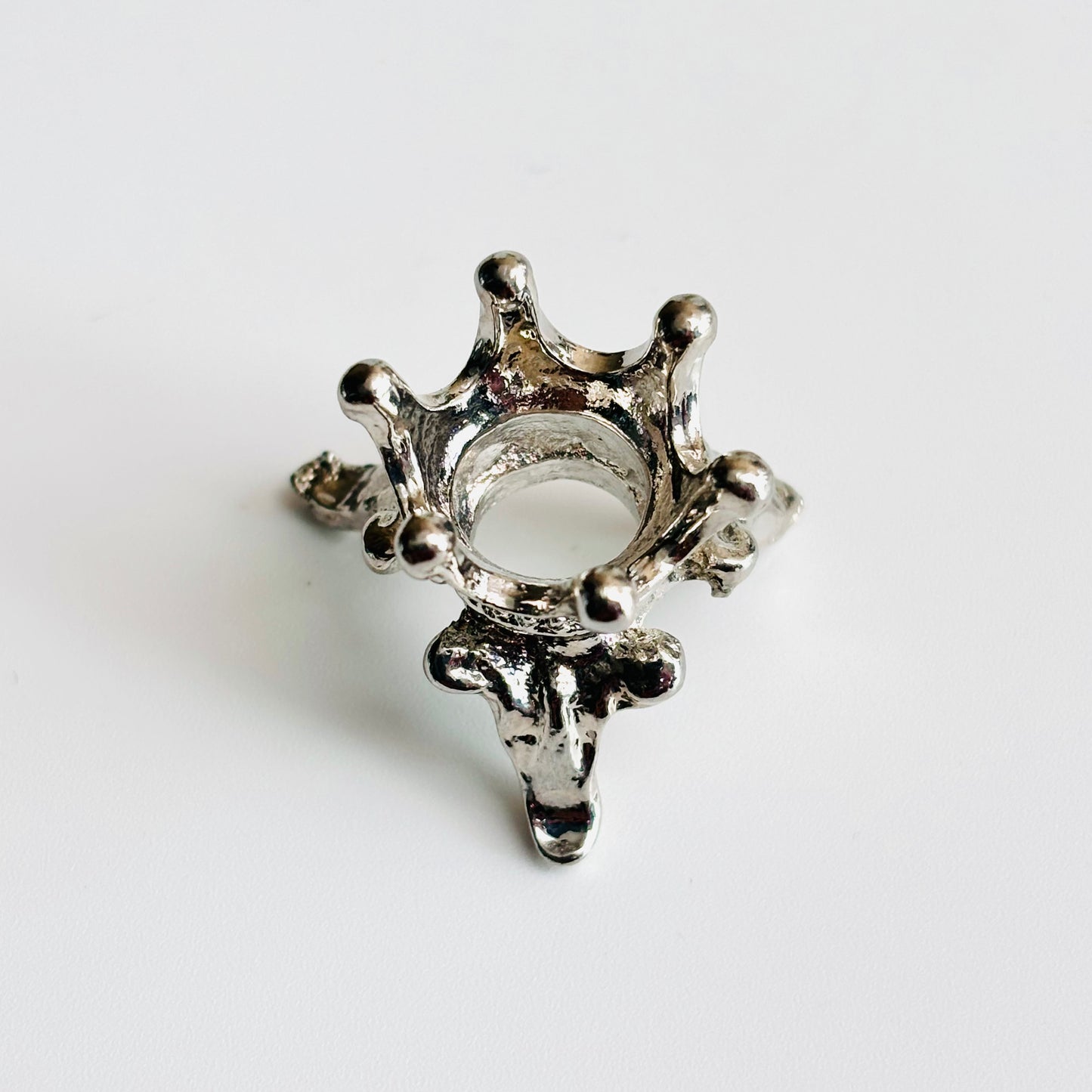 $0,7/1 pieza Base de cristal de corona dorada brillante, Base de cristal de corona de oro rosa brillante, Base de cristal de corona plateada brillante, base de esfera de cristal.