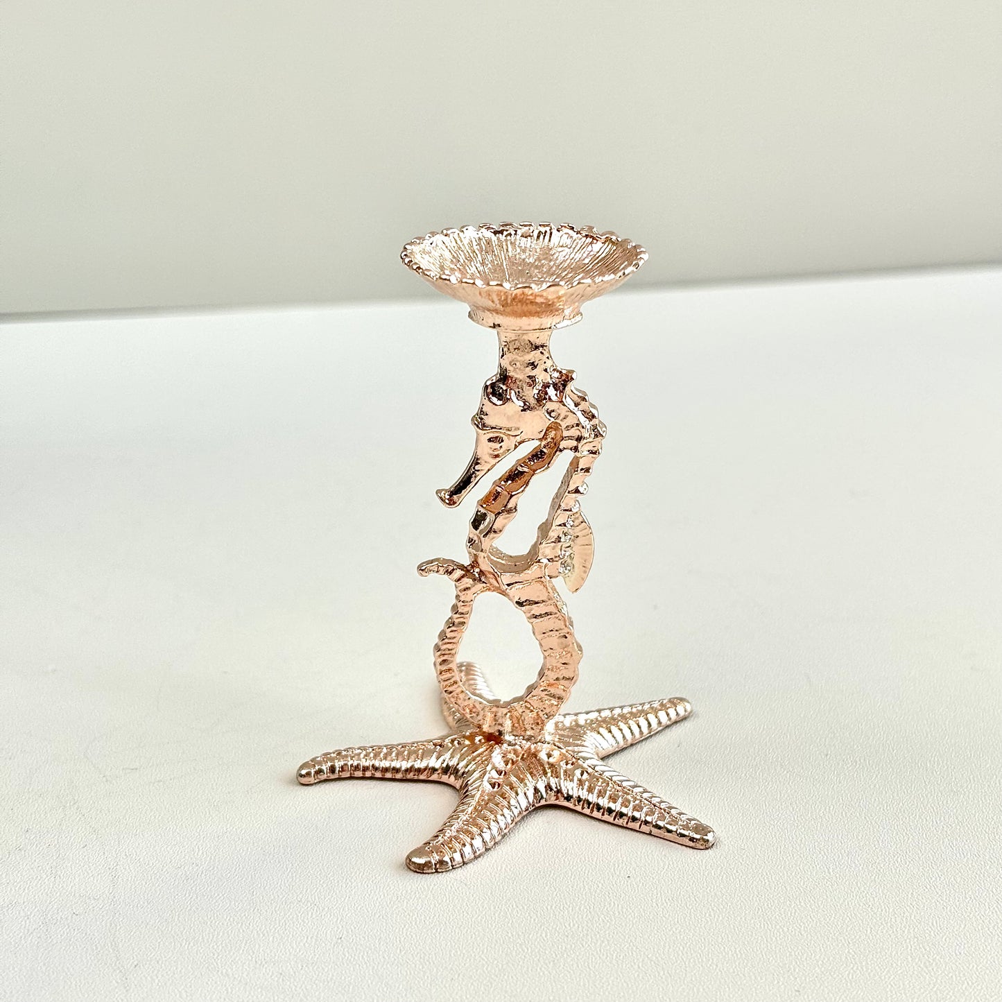$3/1 pieza Base de cristal de caballito de mar dorado brillante, Base de cristal de caballito de mar de oro rosa claro, base de esfera de cristal.