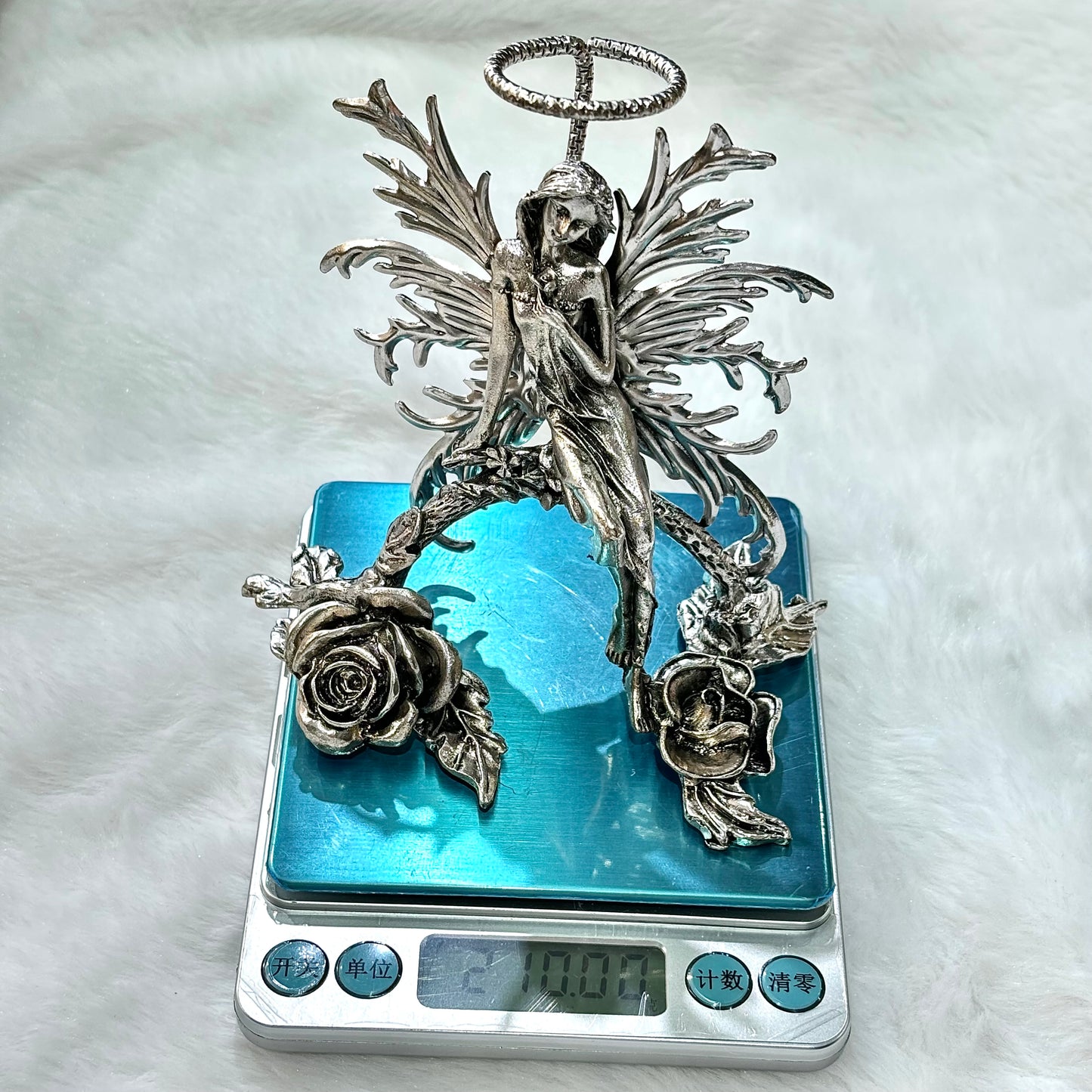 $16,3/1 pieza Base de cristal de hada plateada, base de esfera de cristal.