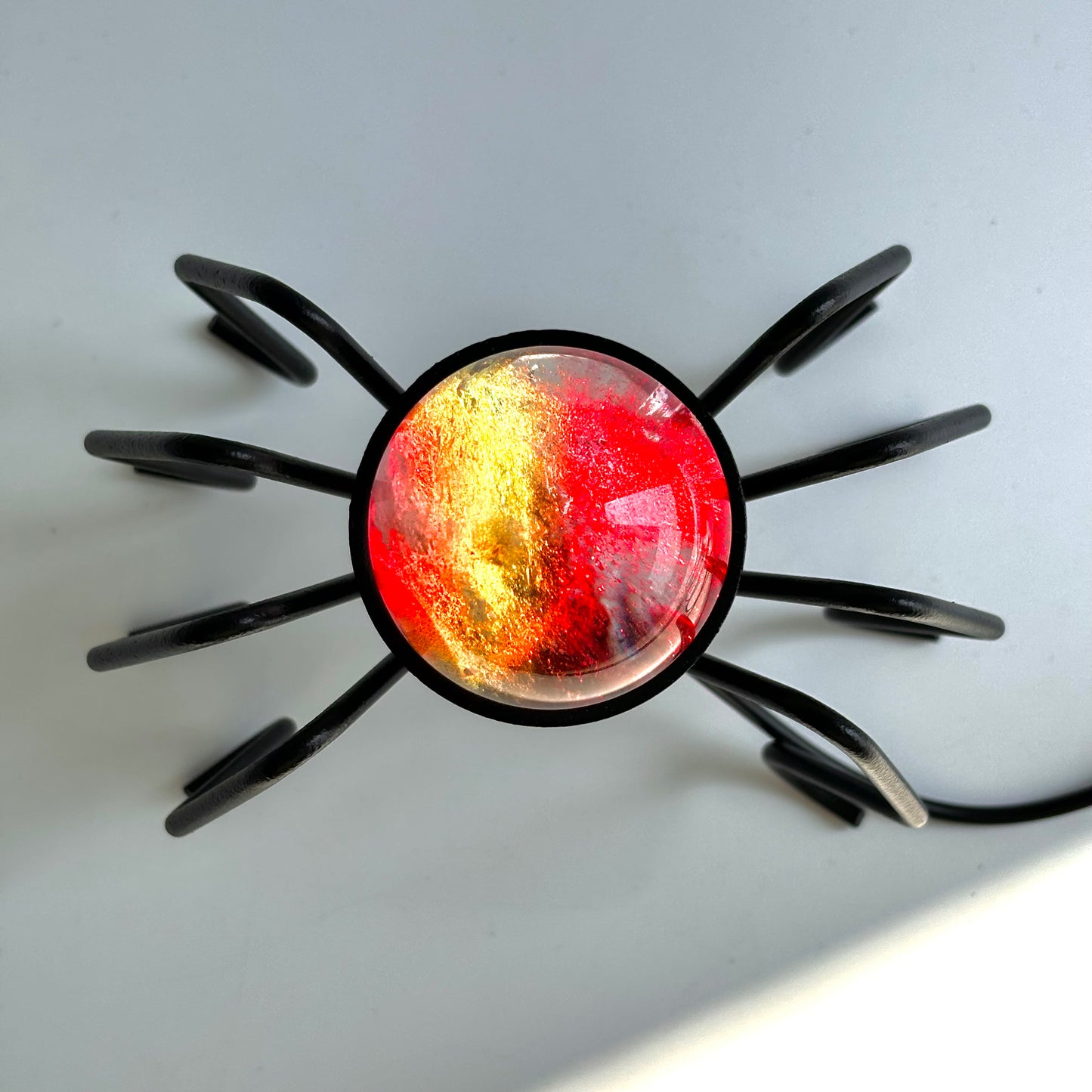 $7.8/1 pieza Base de cristal de luz de araña negra.