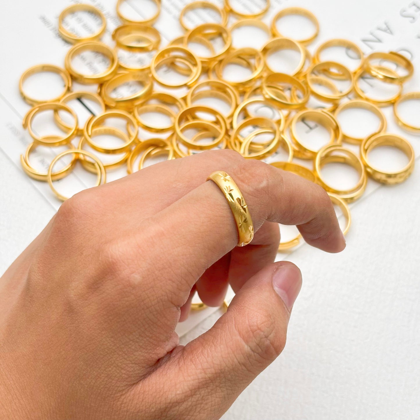 Special Offer:$1~$3/pc Golden patterned ring and Bracelet,Affordable and affordable