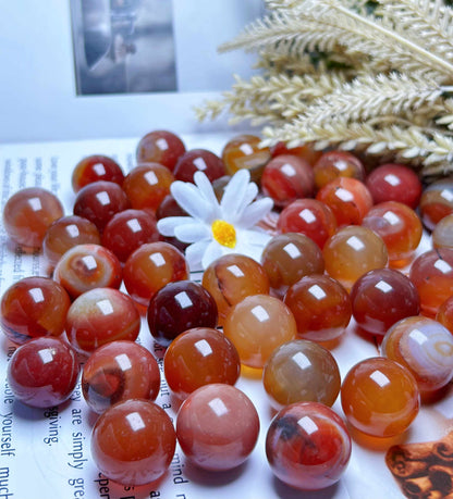 Carnelian Spheres/Witchy/ Crystal Spheres/ Orbs Crystals/ Astrology /Home Decor /Earth /Geology /Crystals