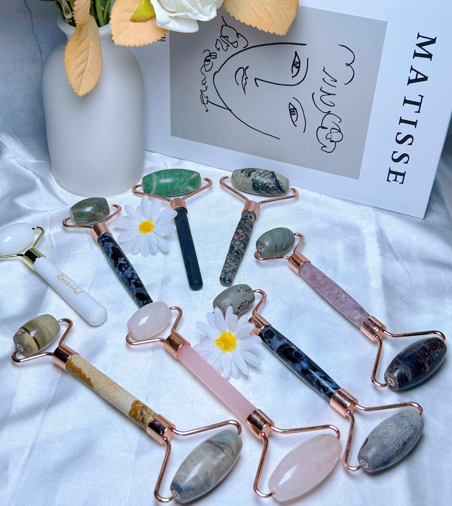 Crystal Face Roller, Jade Roller, Single Face roller,two sides Face roller, Mothers Day Gift Box ,Face Caring