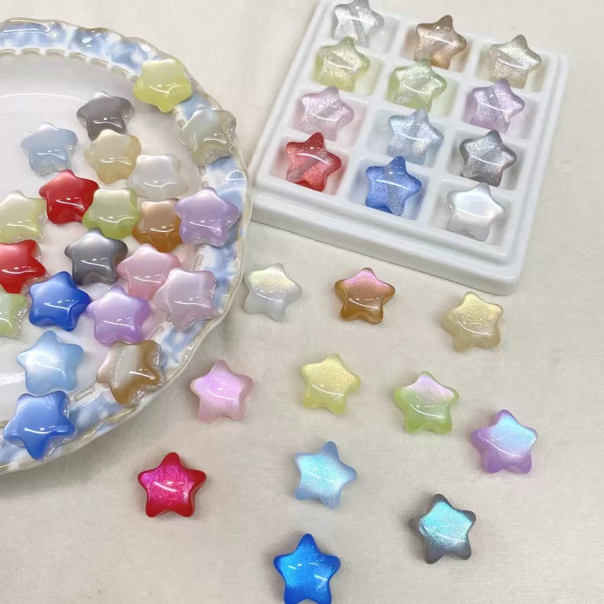 Color Changing Star Shape Resin Beads