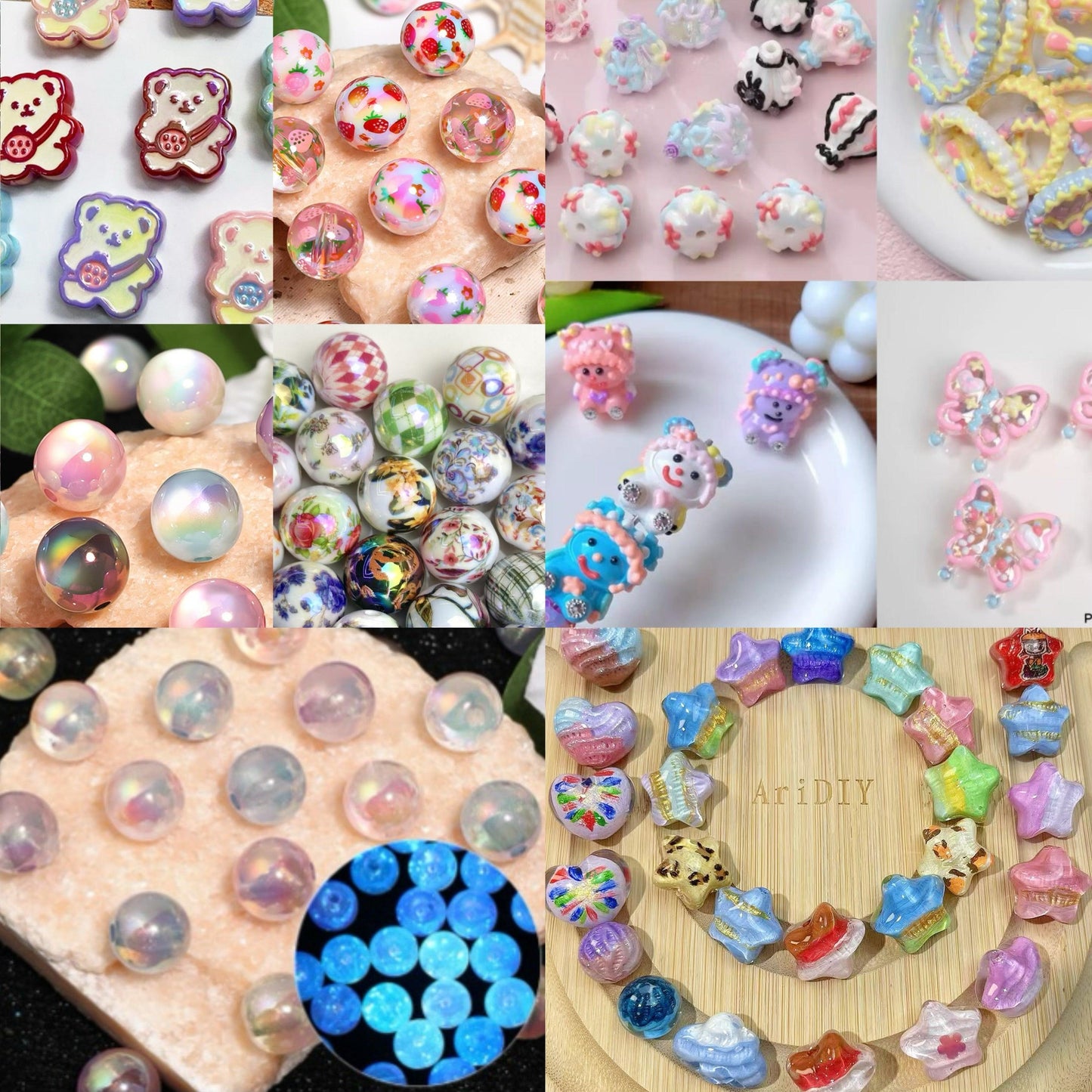 Ari-A5-Mixed Acrylic Beads