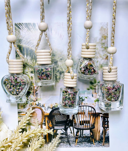 Collares colgantes de cordón de cuero con forma de botella de los deseos de vidrio de $3/pieza, con cuentas de chips de piedras preciosas naturales, regalos de Navidad