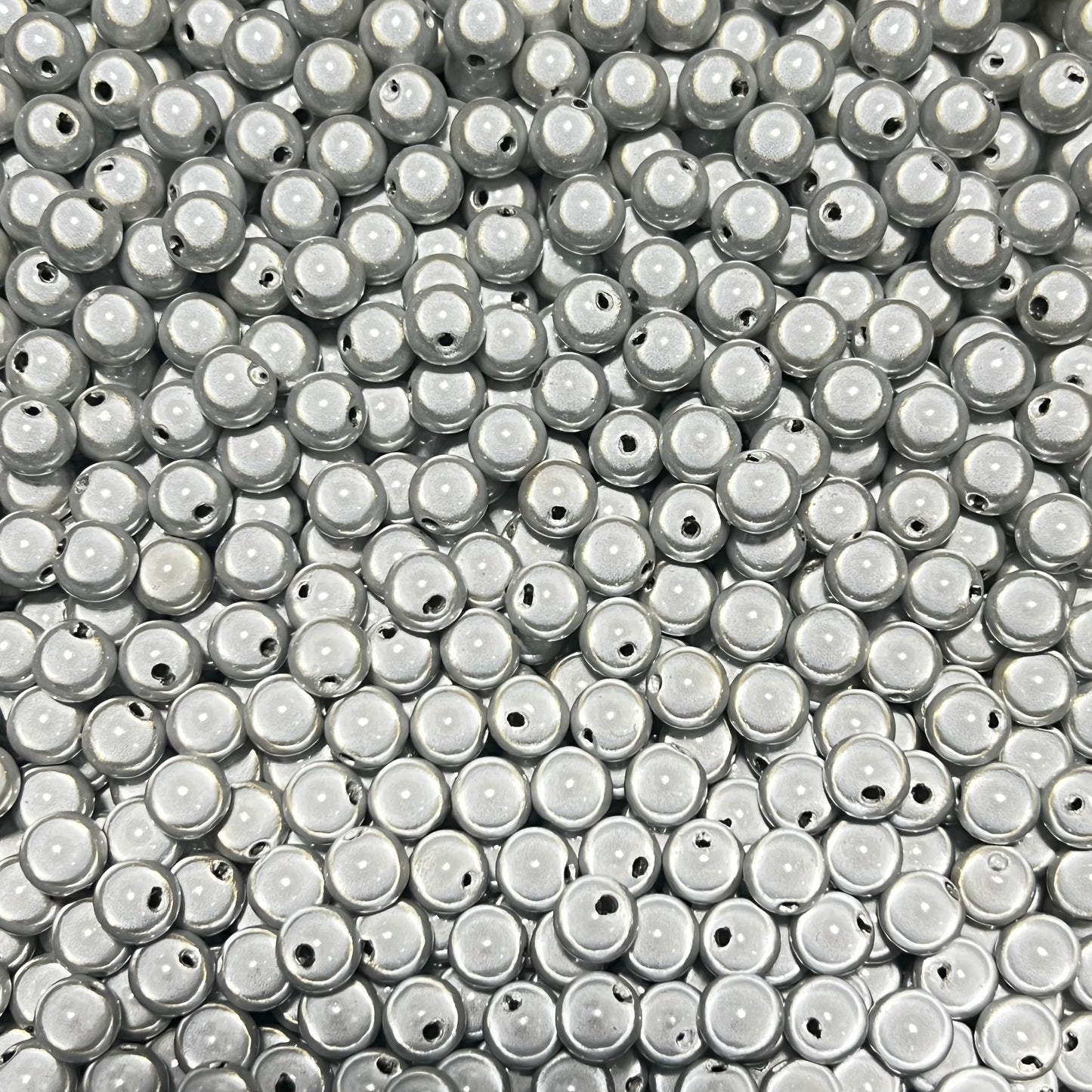 Silver Laser Spacer Beads
