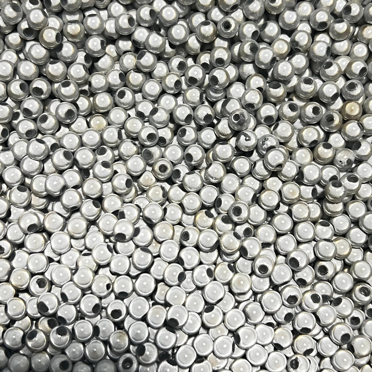 Silver Laser Spacer Beads