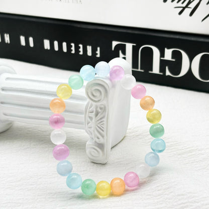 $4/pc Macaron color series/candy color/dreamy colored cat eye gypsum stone bracelet