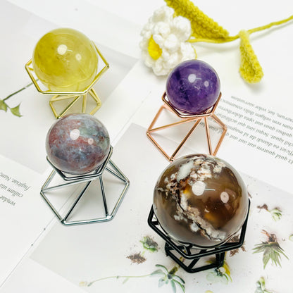 $1.5/1pcs Brilliant golden geometry crystal base, Brilliant rose gold geometry crystal base, Brilliant silvery geometry crystal base, Black geometry crystal base, crystal sphere base.