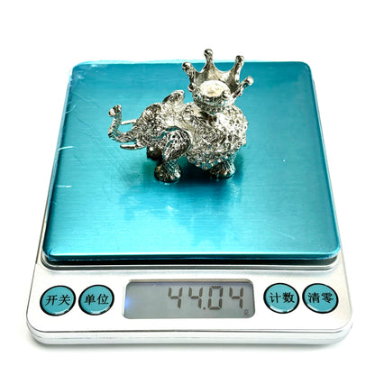 $3.2/1pcs Brilliant golden elephant crystal base,Brilliant silvery elephant crystal base,crystal sphere base.