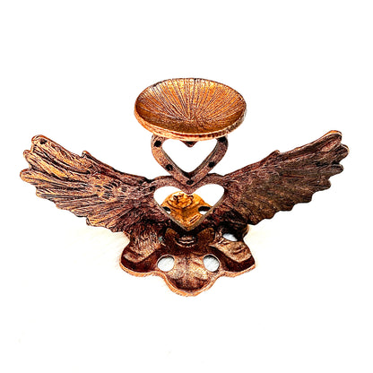 $4/1pcs Golden heart-wing crystal base,silvery heart-wing crystal base,rose gold heart-wing crystal base,crystal sphere base