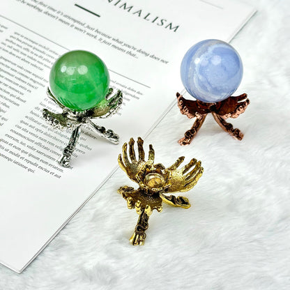 $3/1pcs Golden hand crystal base,silvery hand crystal base,rose gold hand crystal base,crystal sphere base.