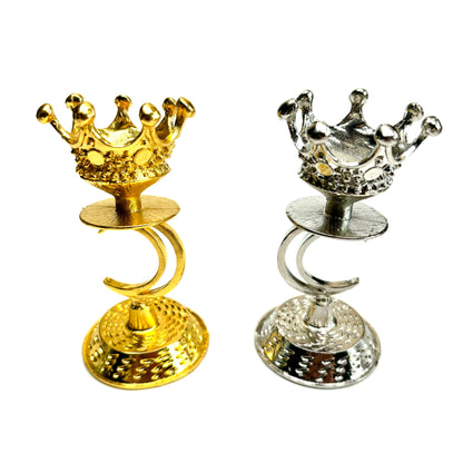 $7/1pcs Brilliant golden crown-moon crystal base,Brilliant silvery crown-moon crystal base,crystal sphere base.