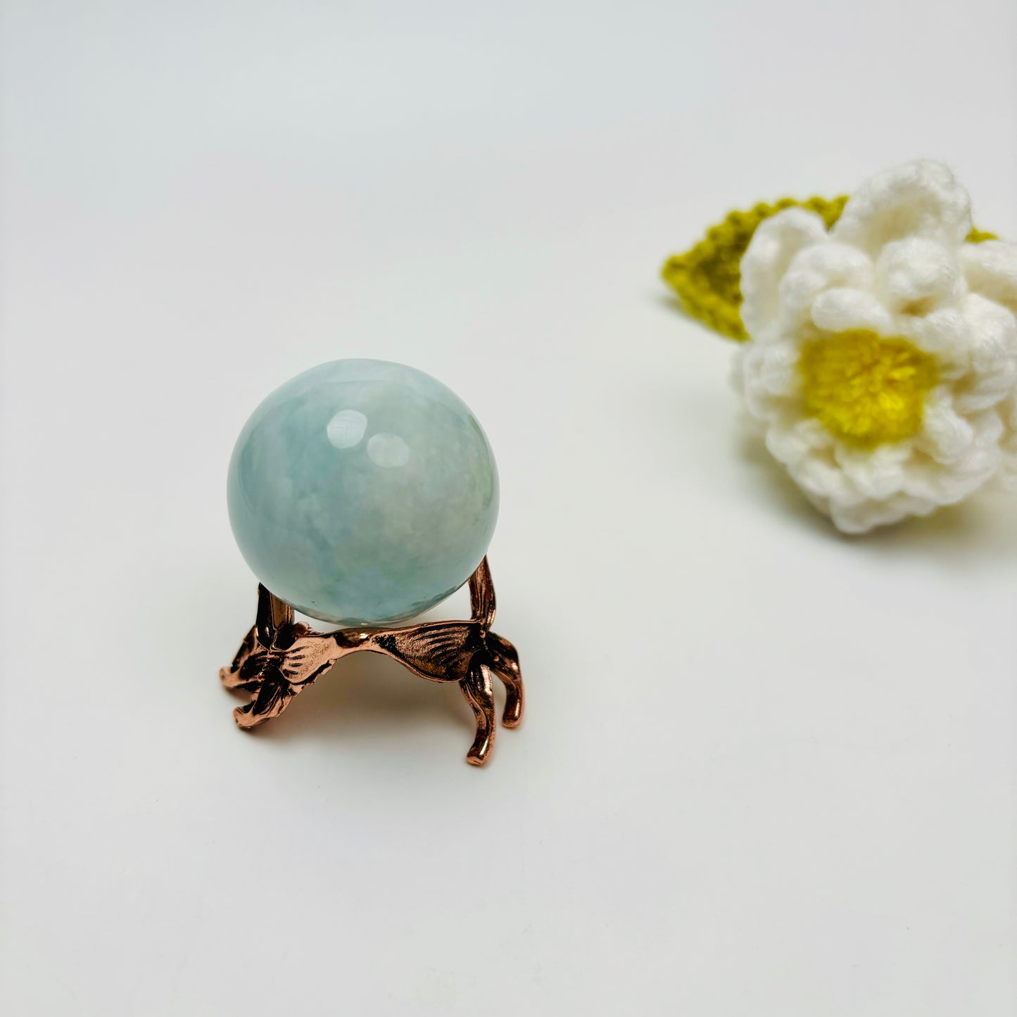 $1/1pcs Rose gold butterfly crystal base, crystal sphere base.