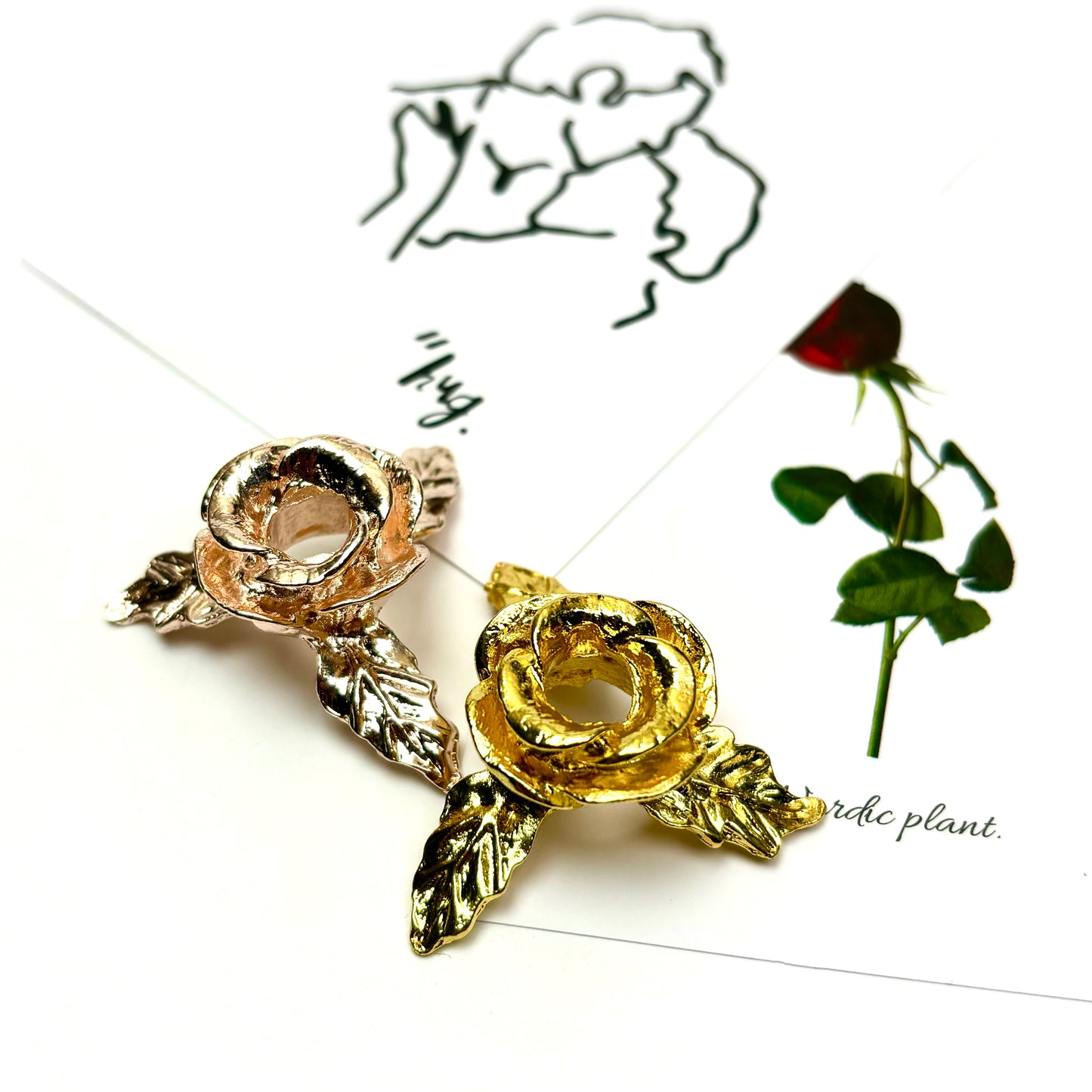 $1/1pcs Brilliant golden rose flower crystal base,Brilliant rose gold rose flower crystal base, crystal sphere base.