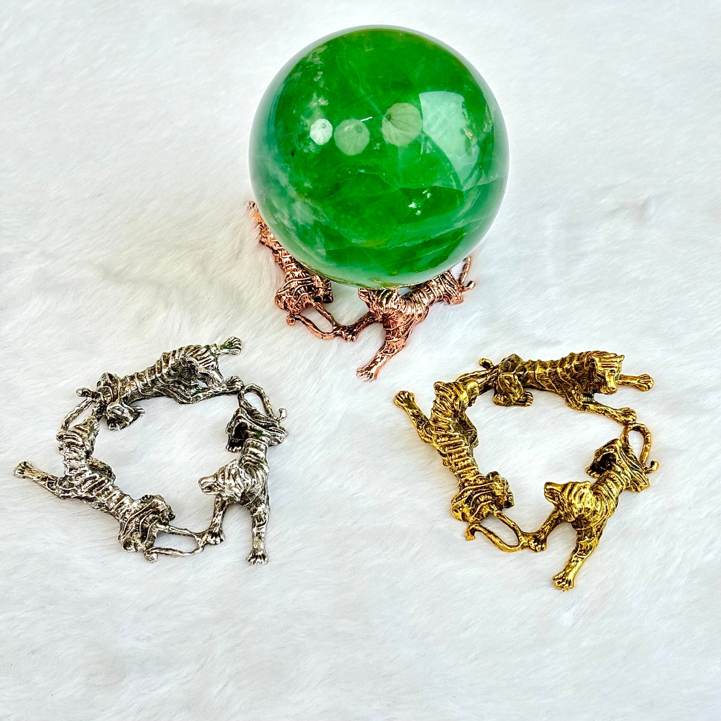 $4.5/1pcs Golden tiger crystal base,silvery tiger crystal base,rose gold tiger crystal base,crystal sphere base.