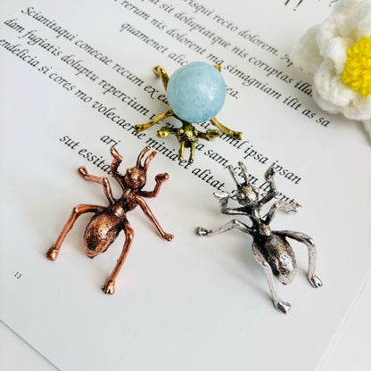 $1.4/1pcs Golden ants crystal base,Silvery ants crystal base,Rose gold ants crystal base,crystal sphere base.