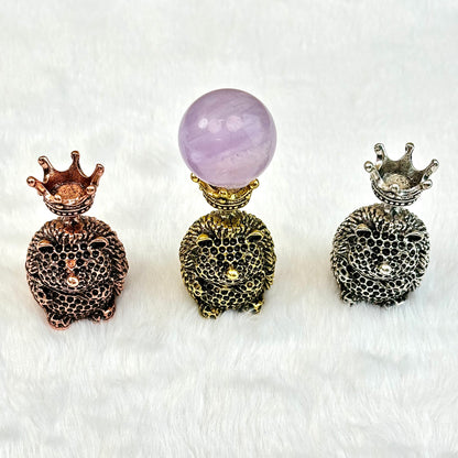 $4.5/1pcs Golden hedgehog crystal base,silvery hedgehog crystal base,rose gold hedgehog crystal base,crystal sphere base.