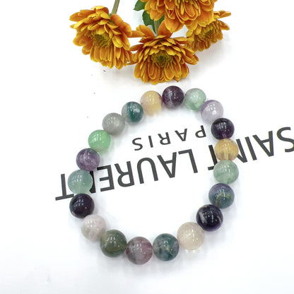 Rainbow fluorite bracelet