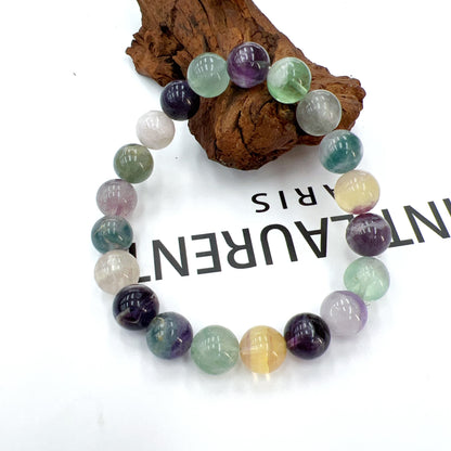 Rainbow fluorite bracelet