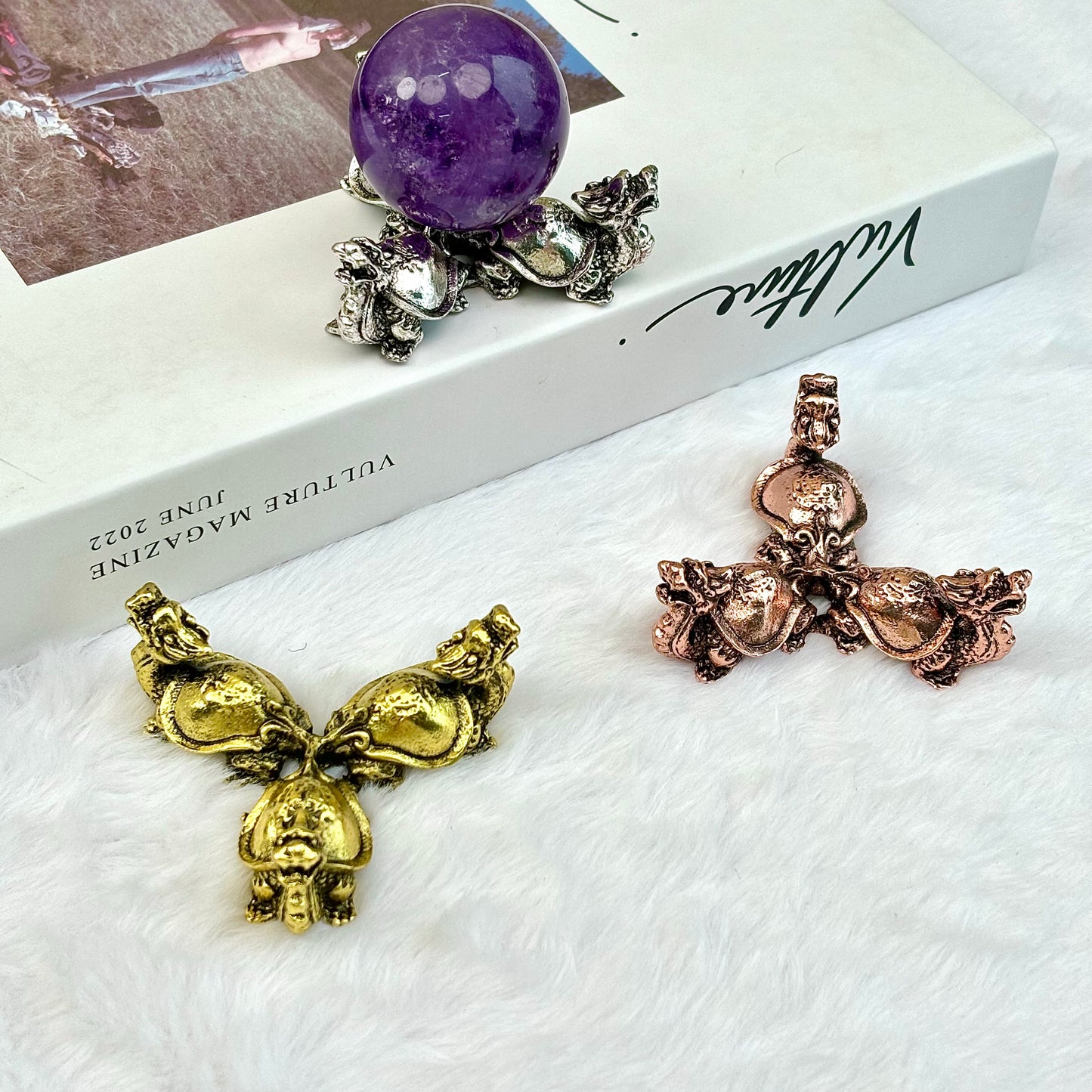 $4/1pcs Golden dragon-turtle crystal base,Silvery dragon-turtle crystal base,Rose gold dragon-turtle crystal base,crystal sphere base.