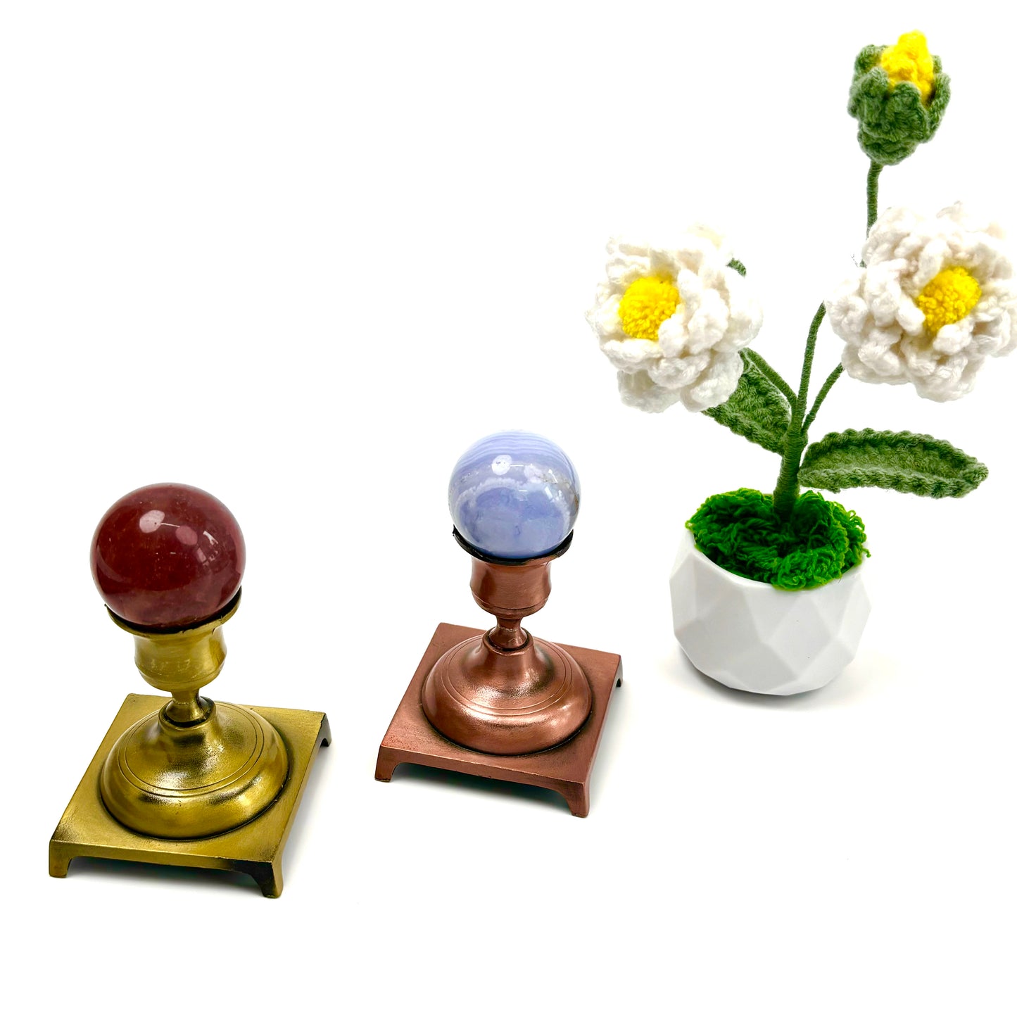 $9.5/1pcs Candle holder crystal sphere base.