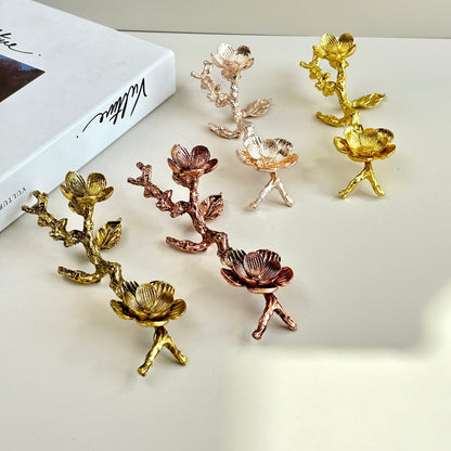 $5/1pcs Brilliant golden plum-blossom branch crystal base,Golden plum-blossom branch crystal base,Light rose gold plum-blossom branch crystal base, Rose gold plum-blossom branch crystal base,crystal sphere base.