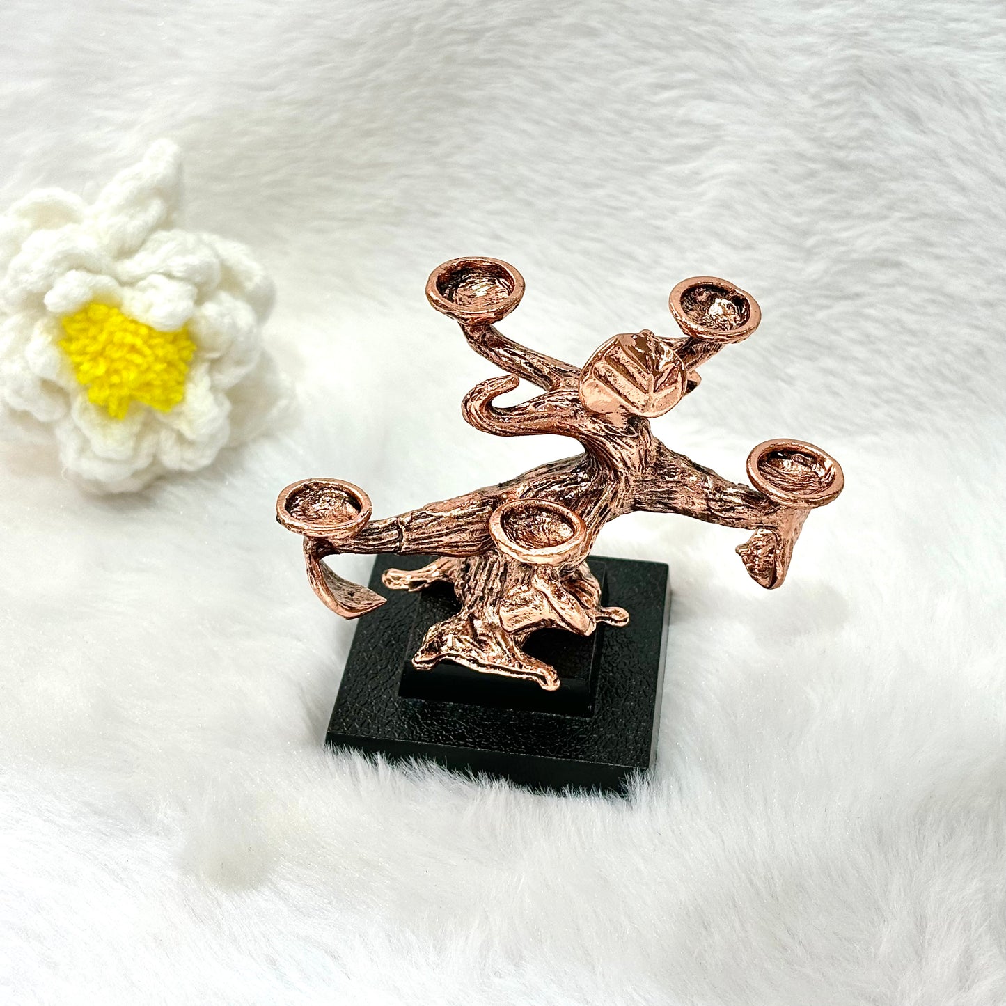 $7.5/1pcs Rose gold money tree crystal base, crystal sphere base.