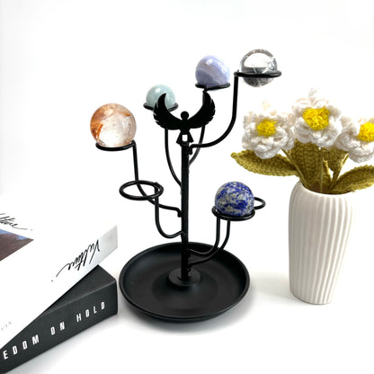 $18.7/1pcs Black seven-sphere crystal sphere base.