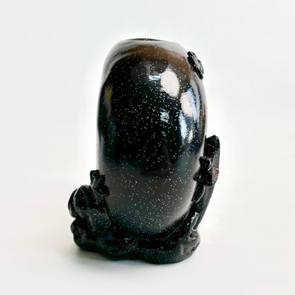 $12.8/1pcs Black moon sphere crystal base.