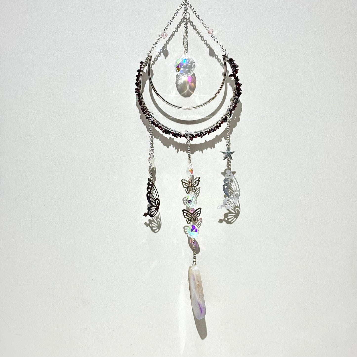 Moon pendant dreamcatcher,gifts for family and friends.