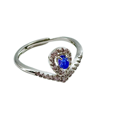 $7/PC Tanzanite Combination Ring,A Beautiful and Charming Crystal Ring