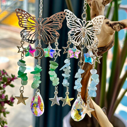 Butterfly、rhomb、cloud、circle、pendant dreamcatcher,gifts for family and friends.