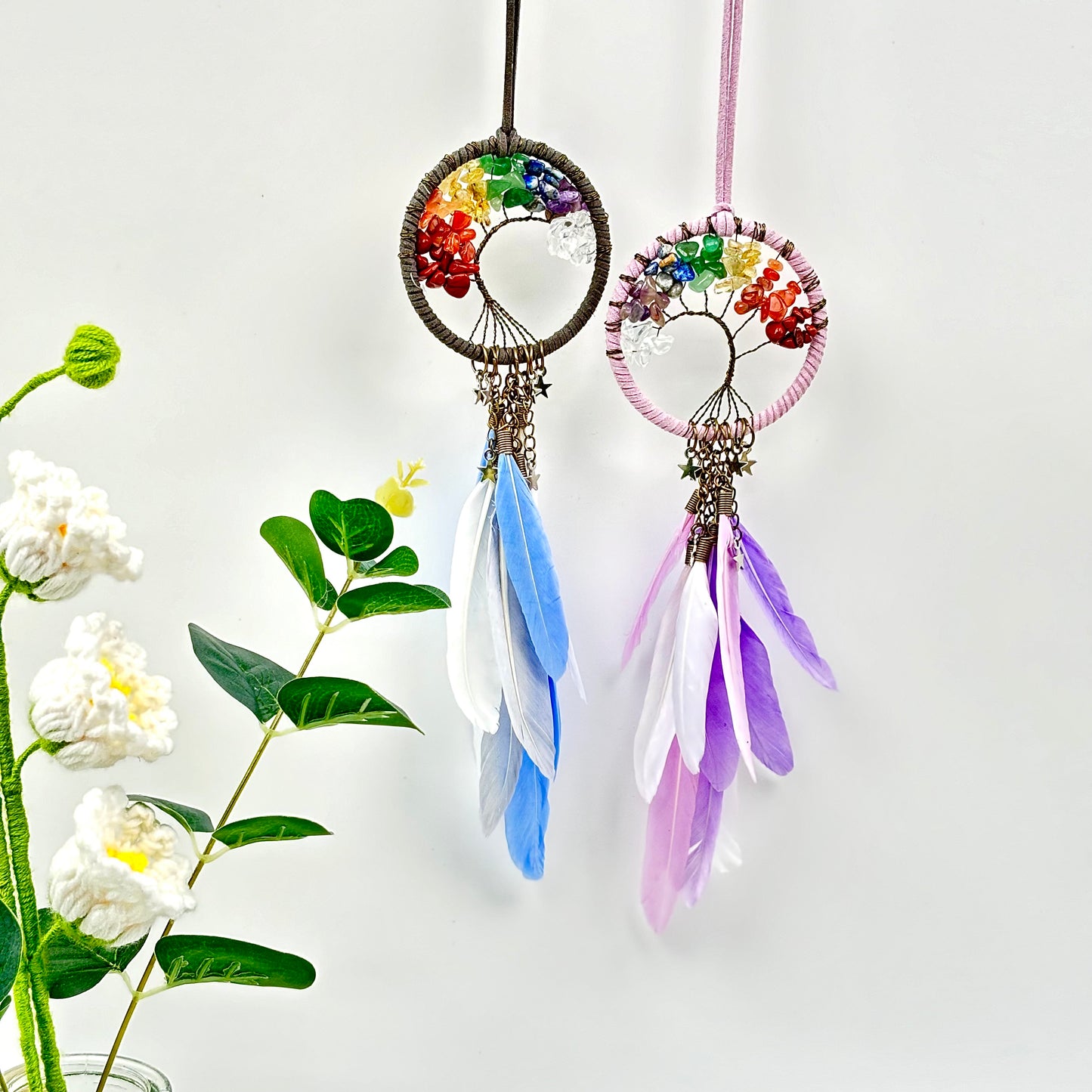 Dreamcatcher with feathers,gifts for family and friends.