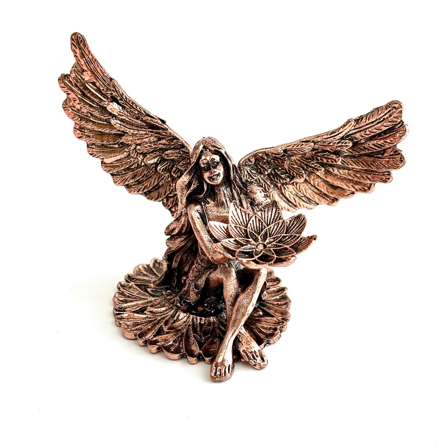 $8.4/1pcs Sitting angel crystal sphere base.