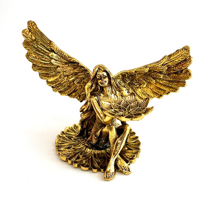 $8.4/1pcs Sitting angel crystal sphere base.