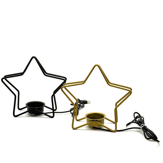 Five pointed star luminous base+Crystal sphere