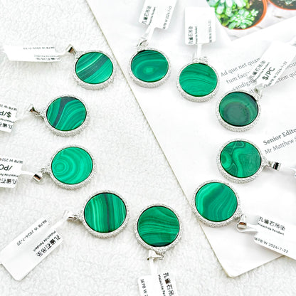 $3~$4/pcs Malachite Pendant，Treatment, purification, and protection