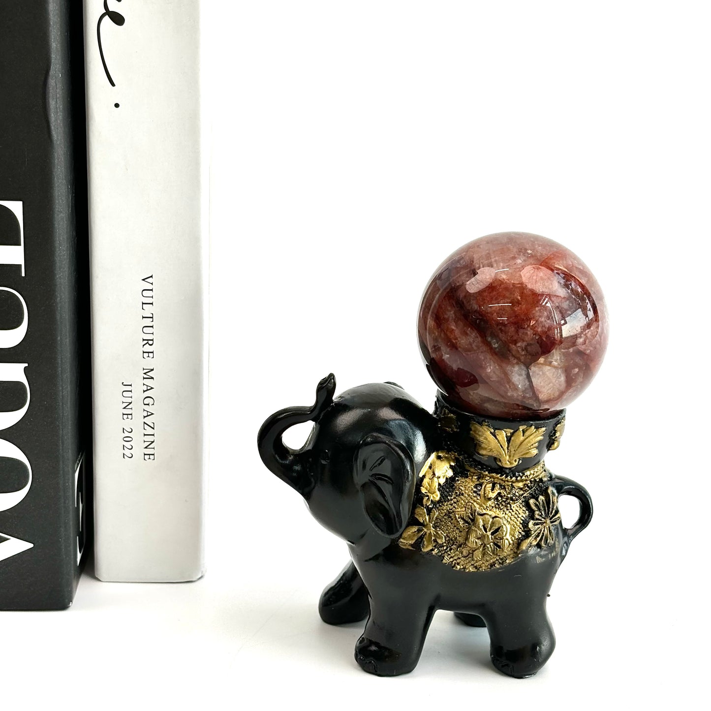 $11.6/1pcs Black elephant crystal sphere base.