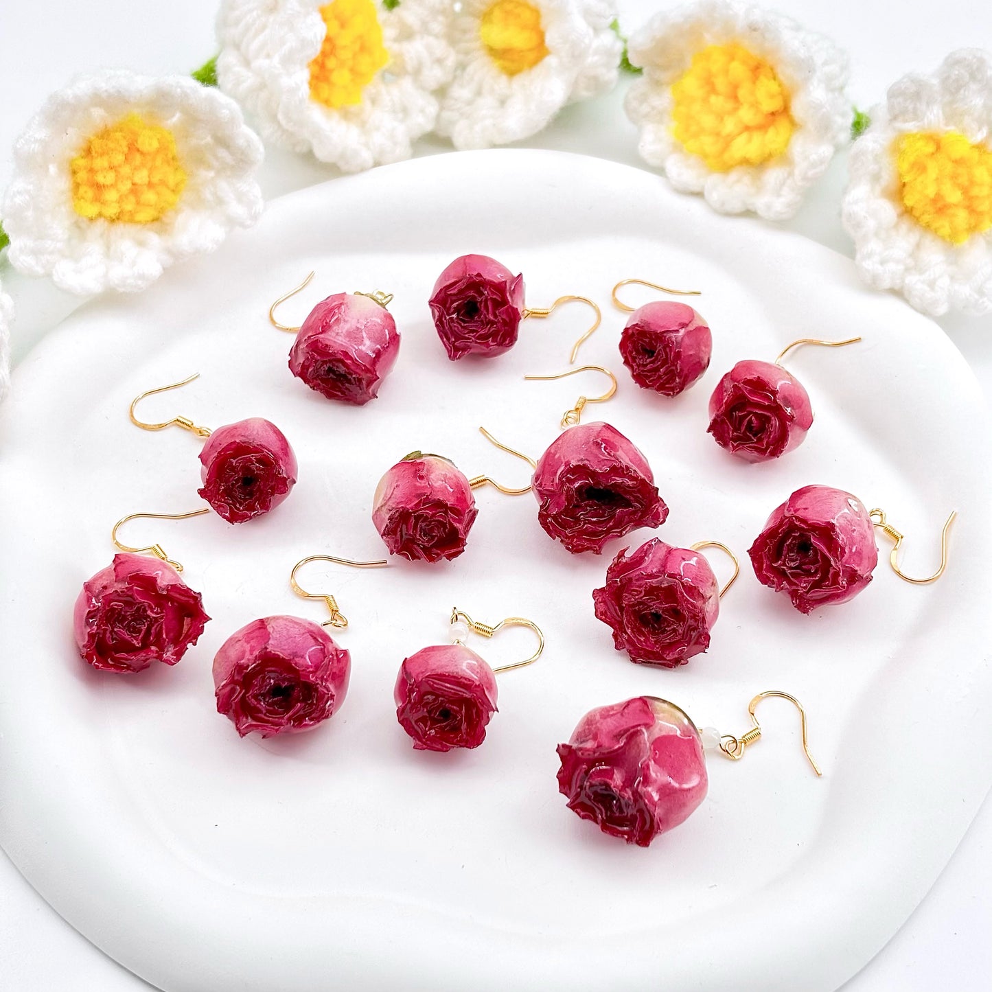 $4/pcs Rose dried flower jewelry,Eternal beauty, eternal charm, and love support