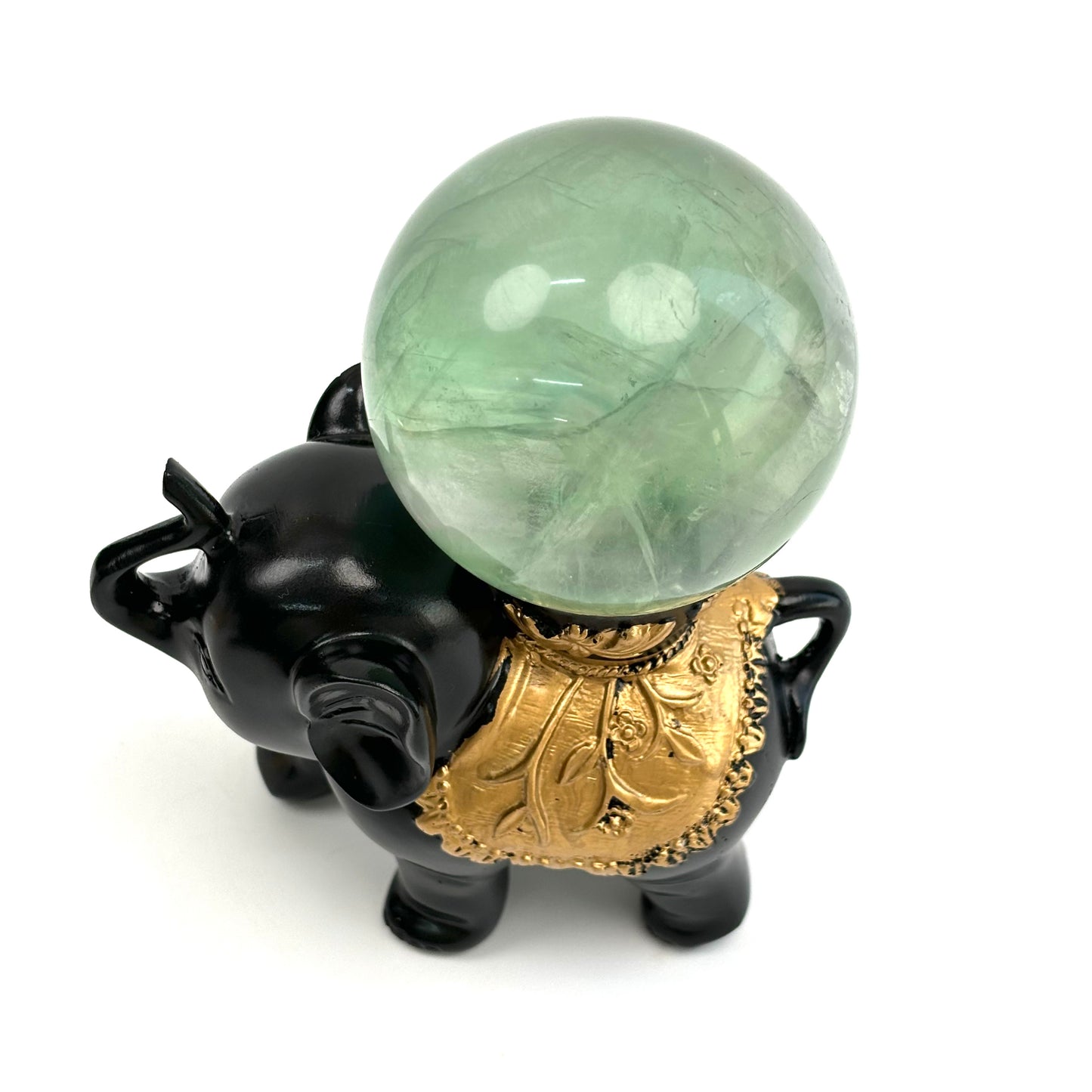 $10.4/1pcs Black elephant sphere crystal base.