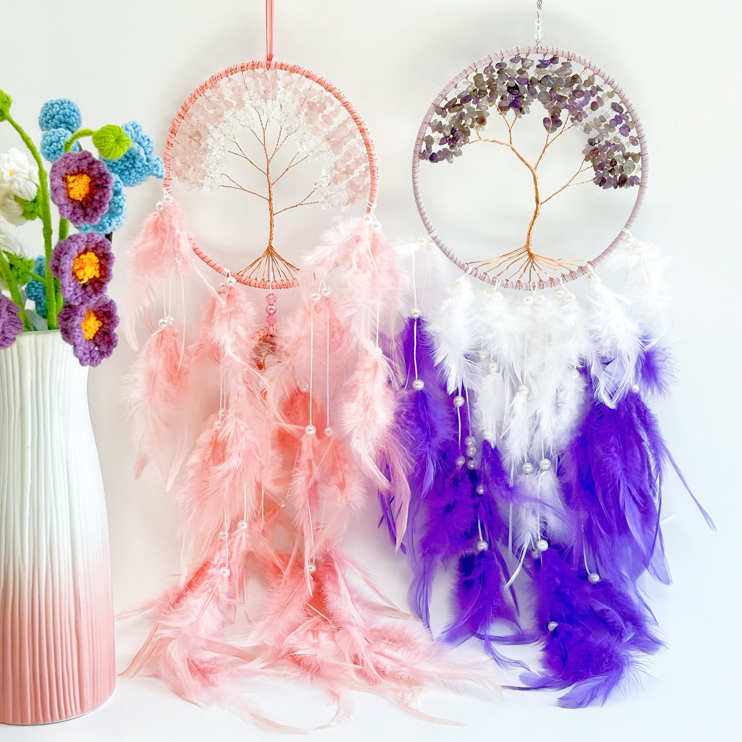 Dreamcatcher with feathers,gifts for family and friends.