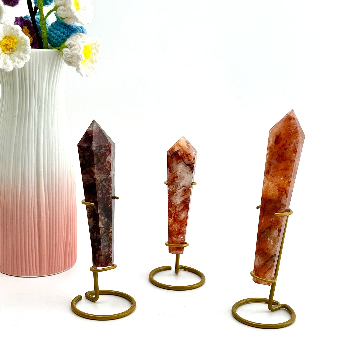 Crystal Scepters in Various Materials,The length is between 4.5cm and 34cm.Mystical Power,Crystal Scepter,Take Control of Your Destiny