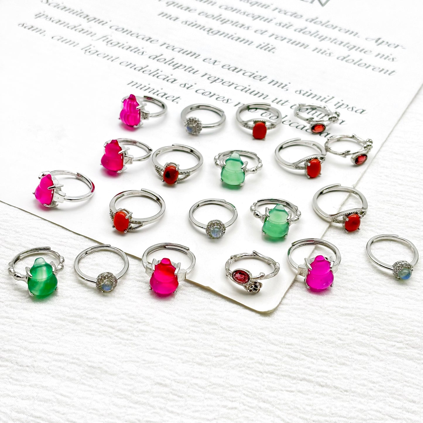 $1/pcs Crystal Ring New,